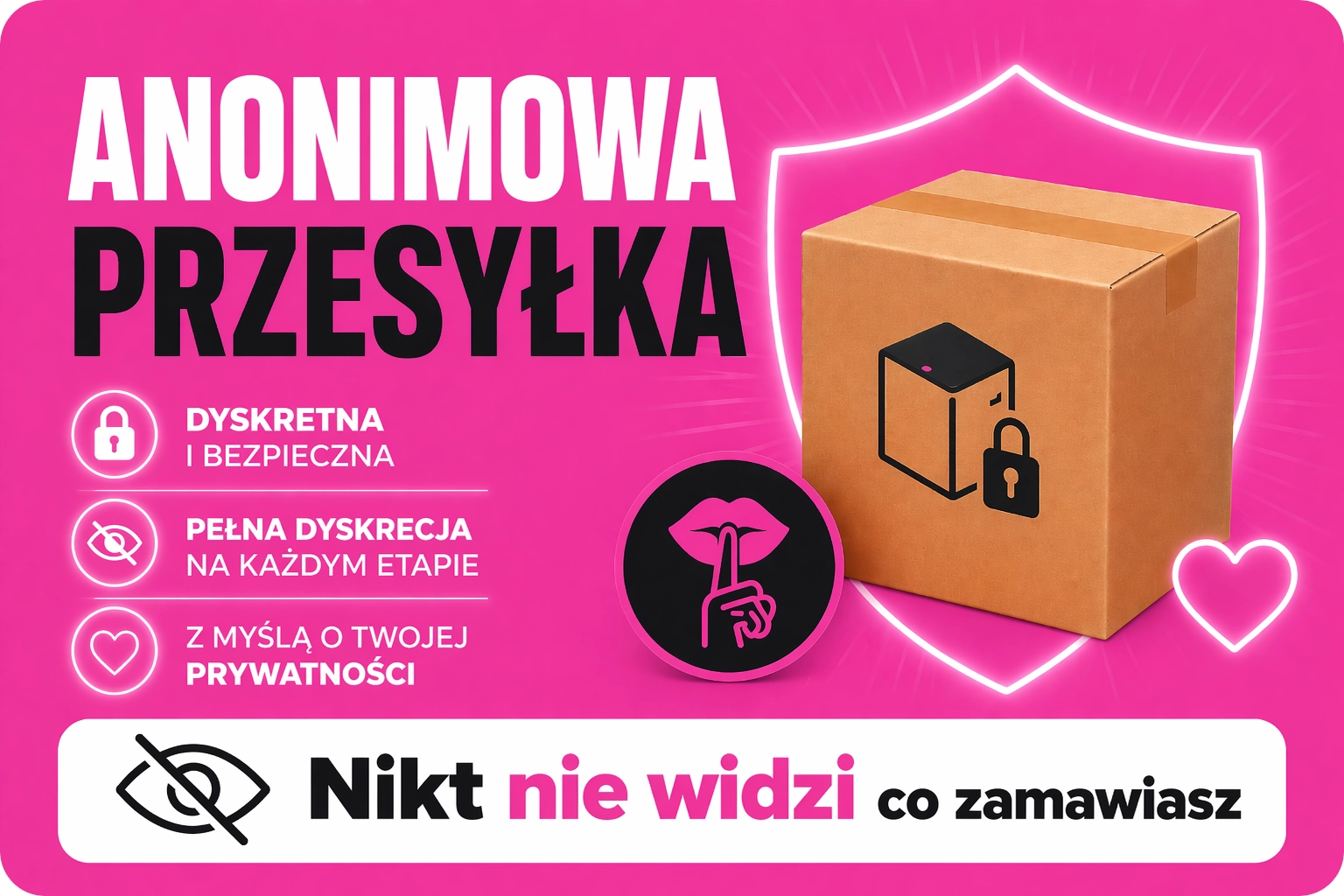 Dyskretna wysyłka i anonimowa przesyłka w SklepErotyczny.Online